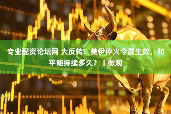 专业配资论坛网 大反转！美伊停火今晨生效，和平能持续多久？丨微观